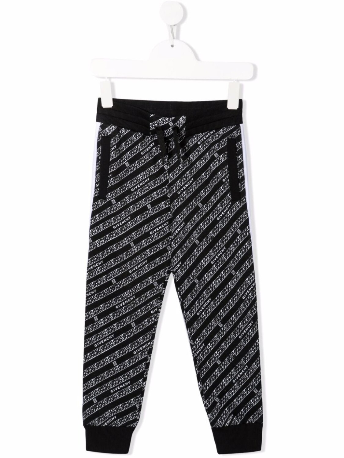 

Givenchy Kids спортивные брюки с принтом, черный
