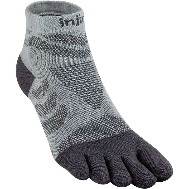 Женские носки Ultra Run Mini Crew Injinji, серый aonijie одна пара e4833 мужские быстросохнущие носки с пятью пальцами амортизирующие носки с пальцами для бега марафона походов