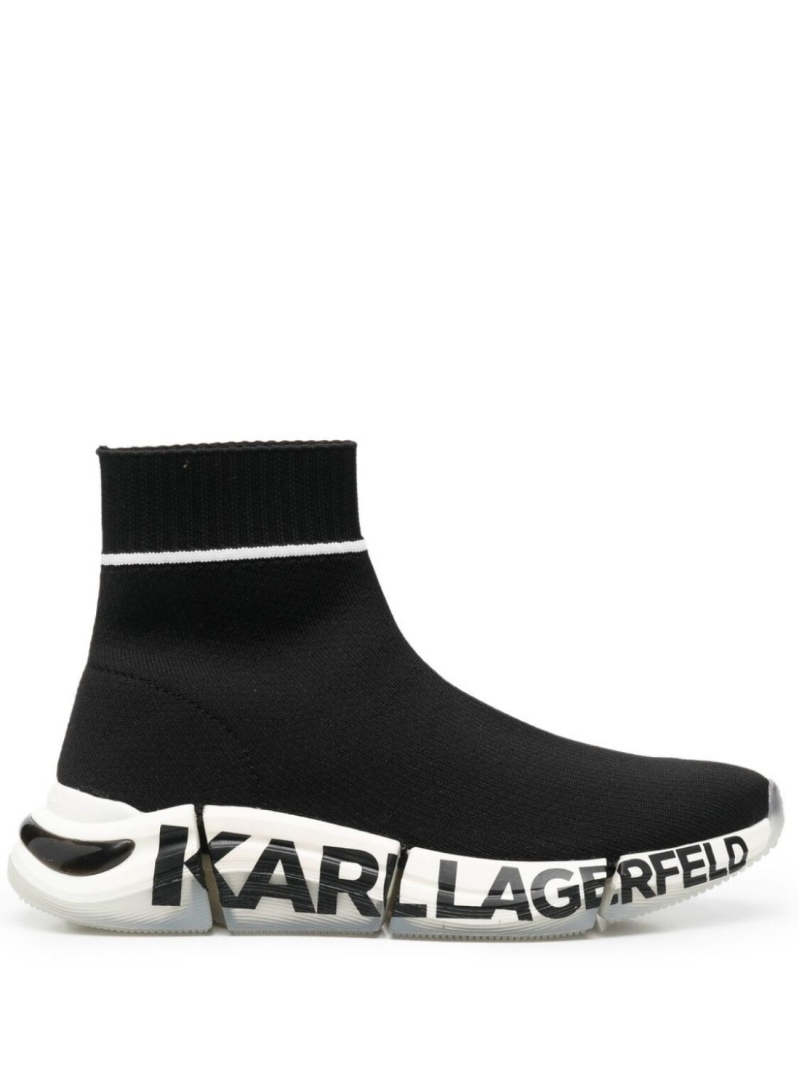 

Karl Lagerfeld кроссовки-носки с логотипом, черный