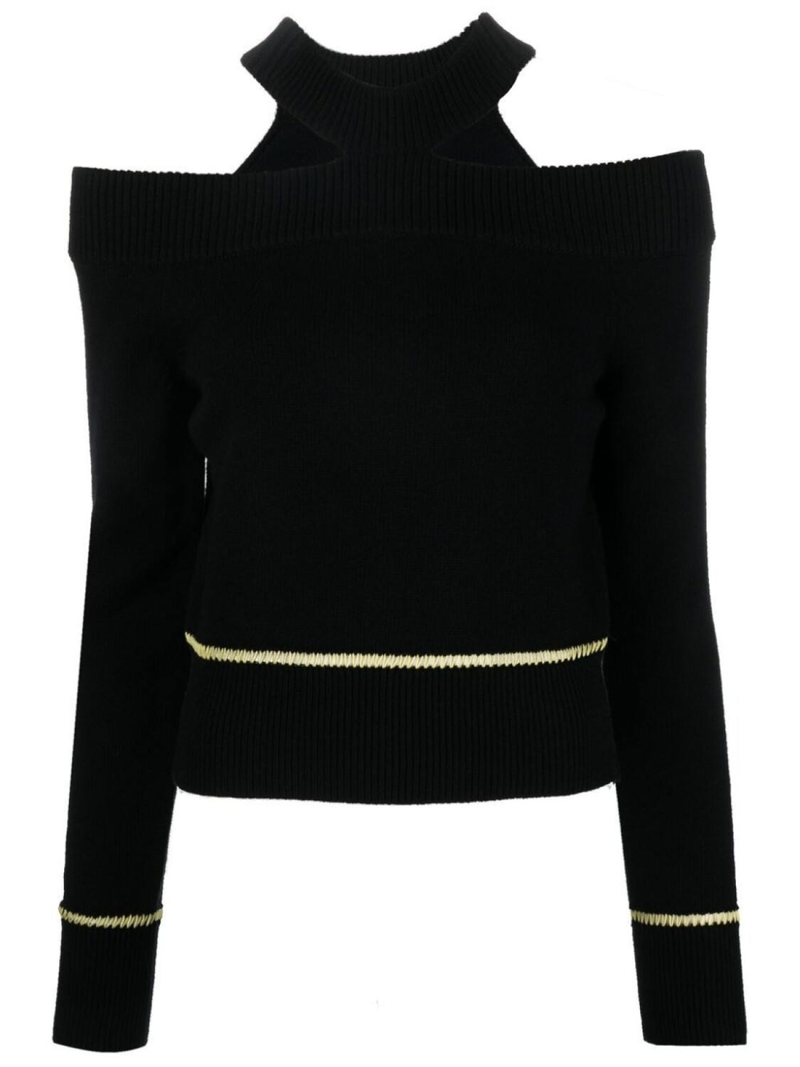 

Alexander McQueen джемпер с вырезами, черный