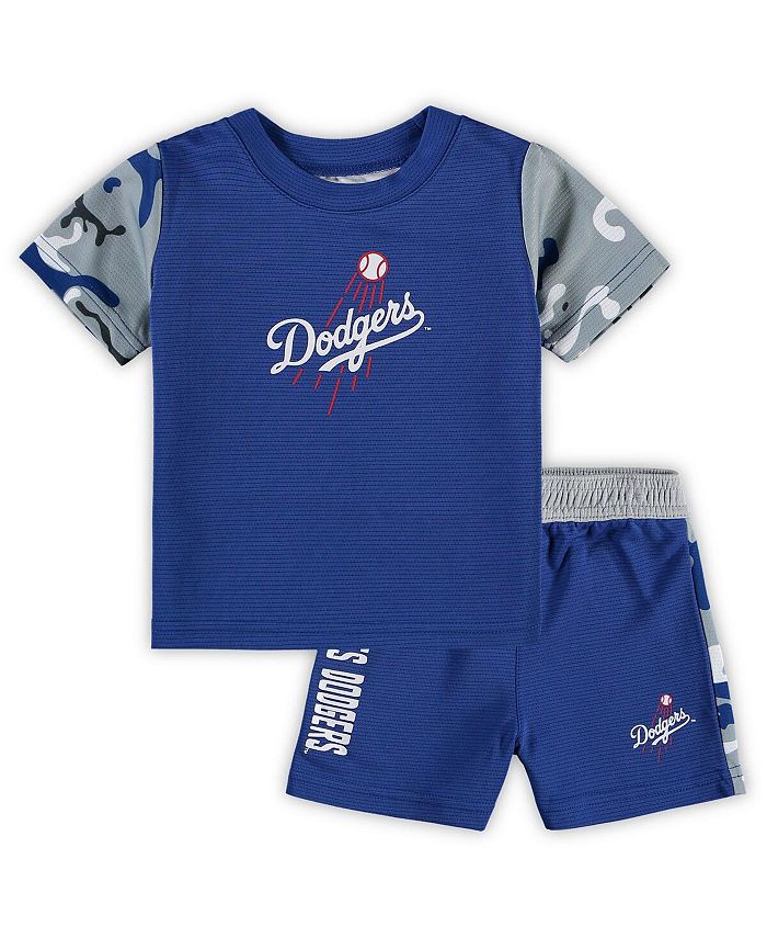 Комплект из футболки и шорт для новорожденных Royal, Los Angeles Dodgers Pinch Hitter Outerstuff, синий