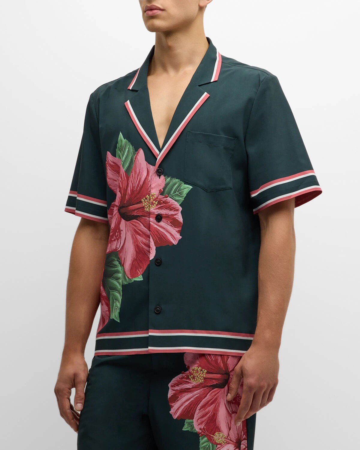 

Мужская рубашка для плавания Malibu SER.O.YA, цвет Hibiscus Print