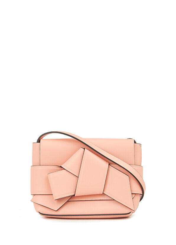 

Женская кожаная портфель для рук с розовым бантом Acne Studios