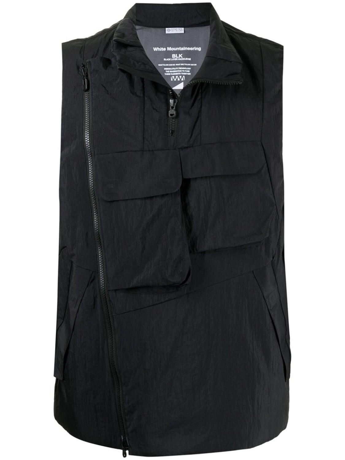 

Утепленный жилет Goretex x Primaloft White Mountaineering, черный