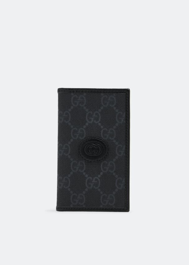 

Картхолдер GUCCI Interlocking G card case, черный