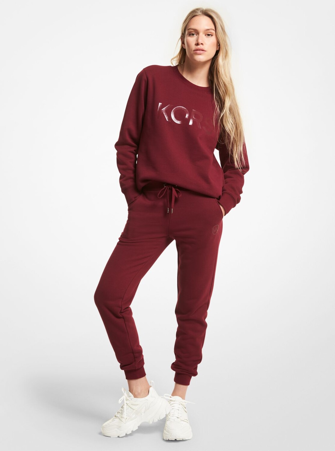 

Джоггеры из органического хлопка Michael Michael Kors, бордовый