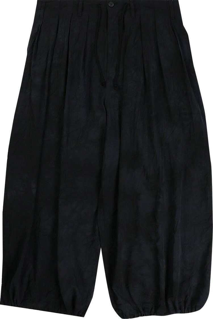 

Брюки Yohji Yamamoto Pour Homme Uneven Dye Balloon Pants 'Black', черный