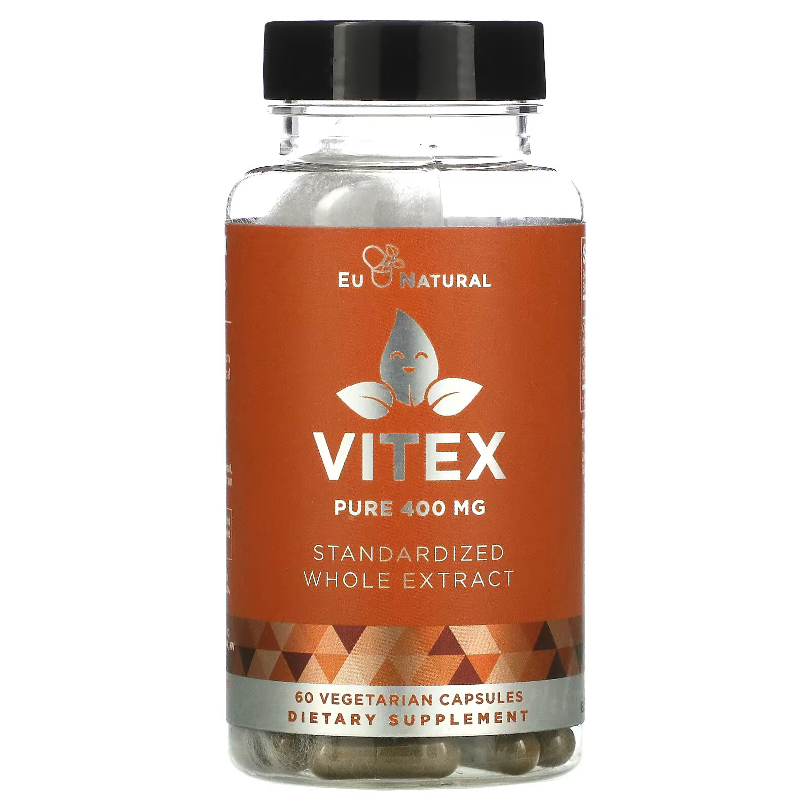 Eu Natural, Vitex, 400 мг, 60 вегетарианских капсул пробиотик eu natural momma 30 вегетарианских капсул