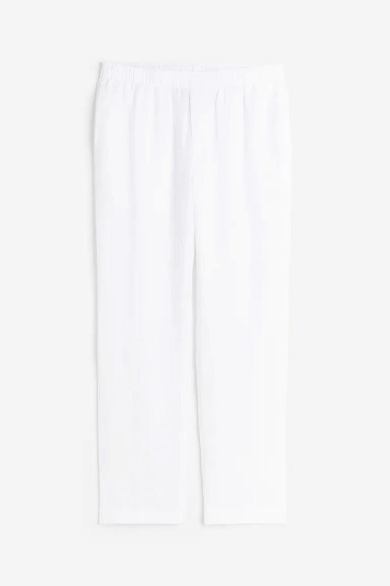 

Брюки H&M Lniane Regular Fit, белый