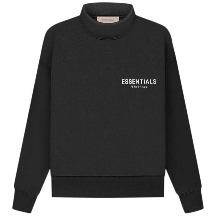 

Свитшот Fear of God Essentials Kids Mockneck Stretch Limo, темно-серый