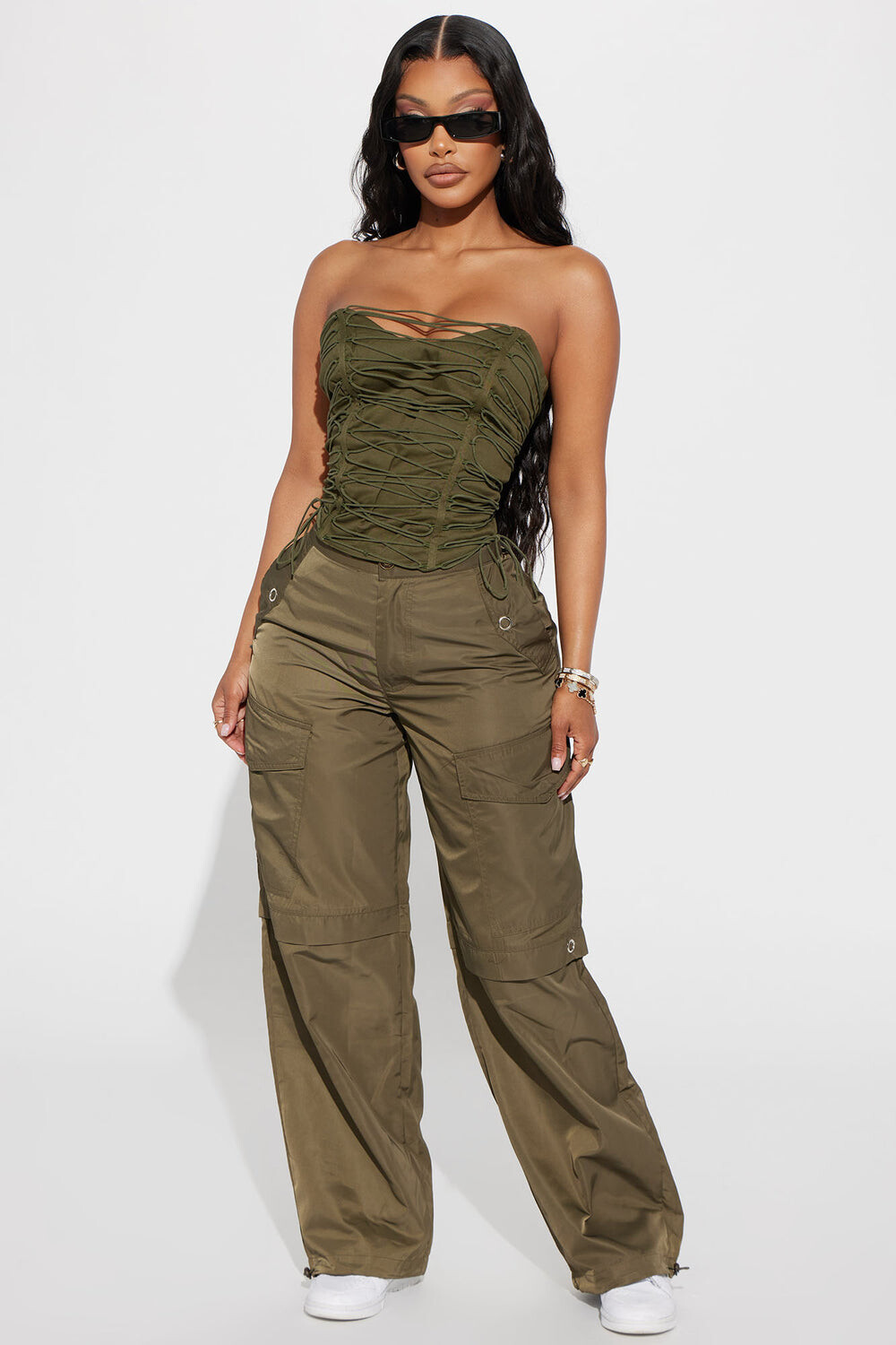 

Джоггеры Fashion Nova P156IN1, оливковый