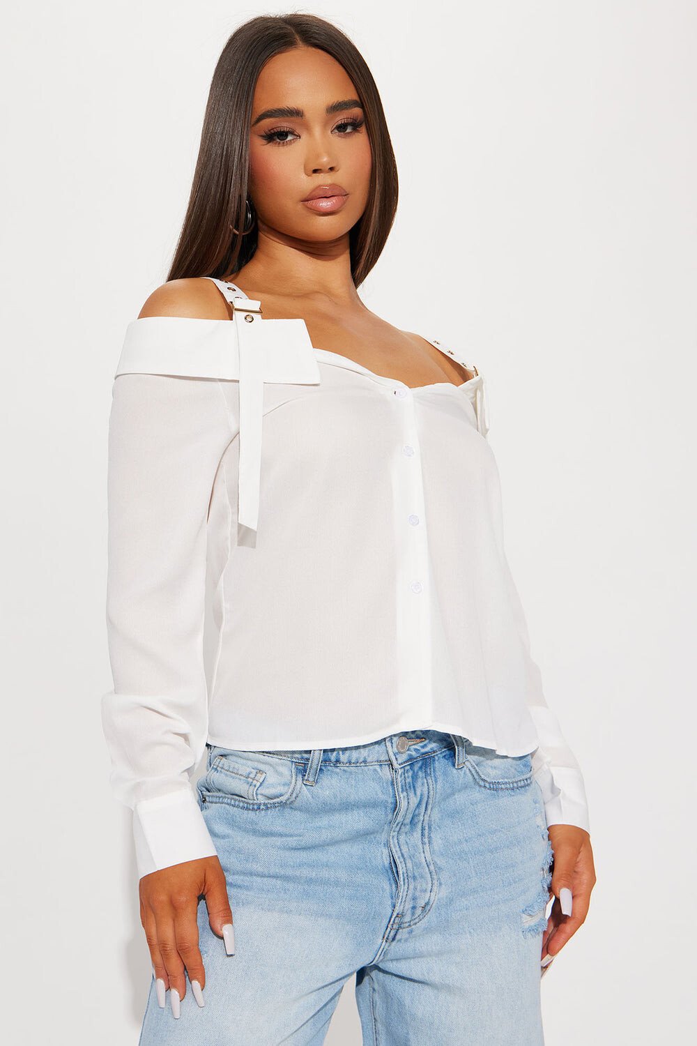 

Топ Fashion Nova HX0152, белый