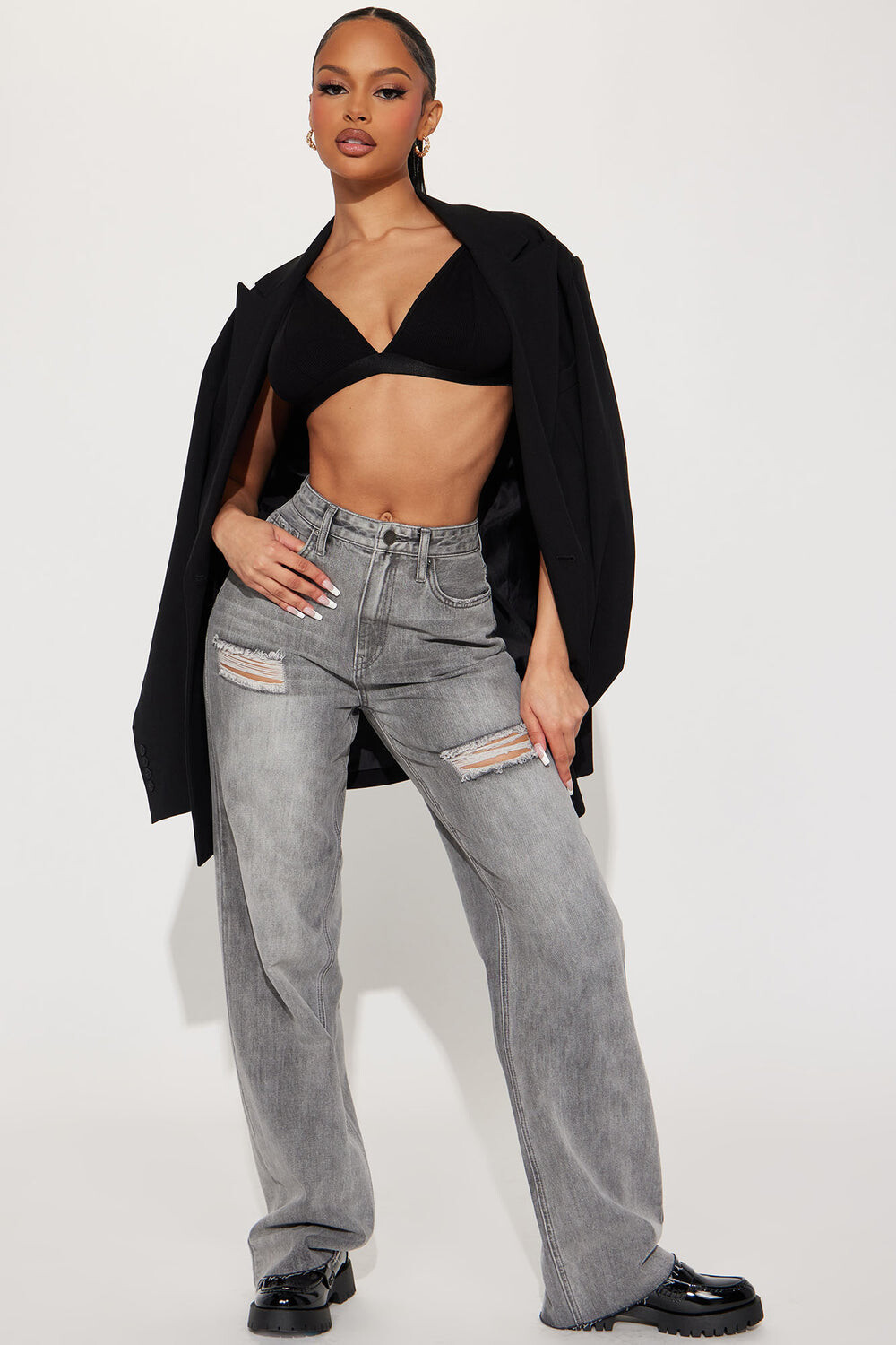 

Джинсы Fashion Nova P70276, черный