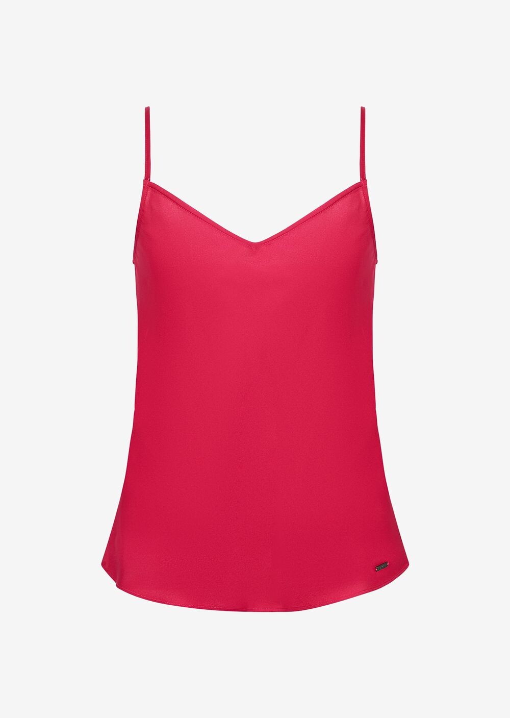 

Атласная майка Armani Exchange, фуксия