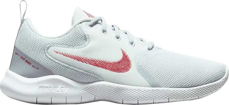

Кроссовки Nike Flex Experience Run 10 Extra Wide 'Platinum Tint Chile Red', серый