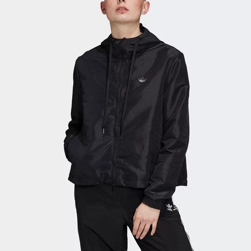 

Ветрозащитная куртка Adidas Sport Hooded, черный