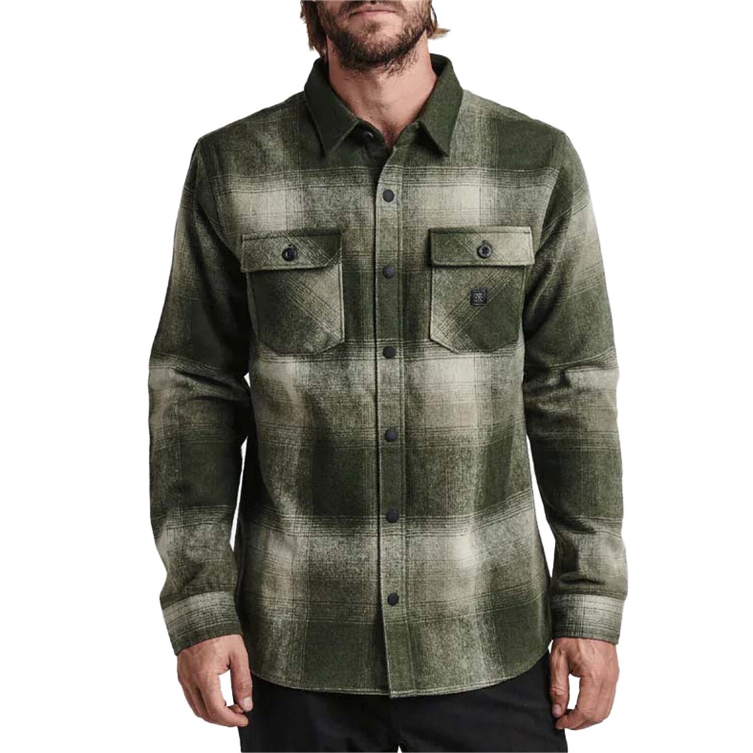 

Рубашка Roark Nordsman Flannel, темный хаки