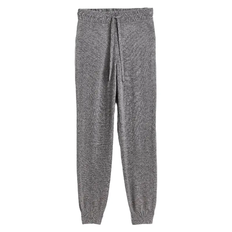 

Джоггеры H&M Fine-knit Cashmere, темно-серый в крапинку