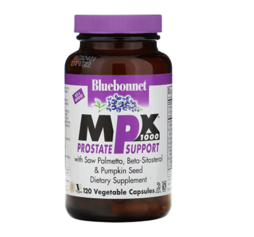 MPX 1000 поддержка предстательной железы 120 капсул Bluebonnet Nutrition swanson пальма сереноа и бета ситостерол 30 мягких таблеток
