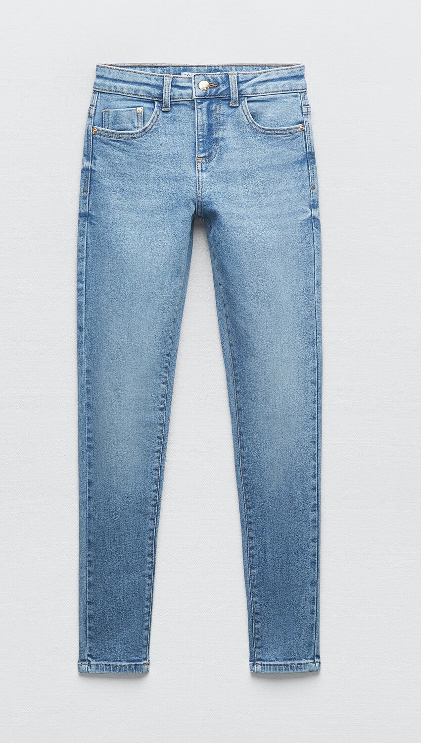 

Джинсы Zara Z1975 Mid-rise Skinny, голубой