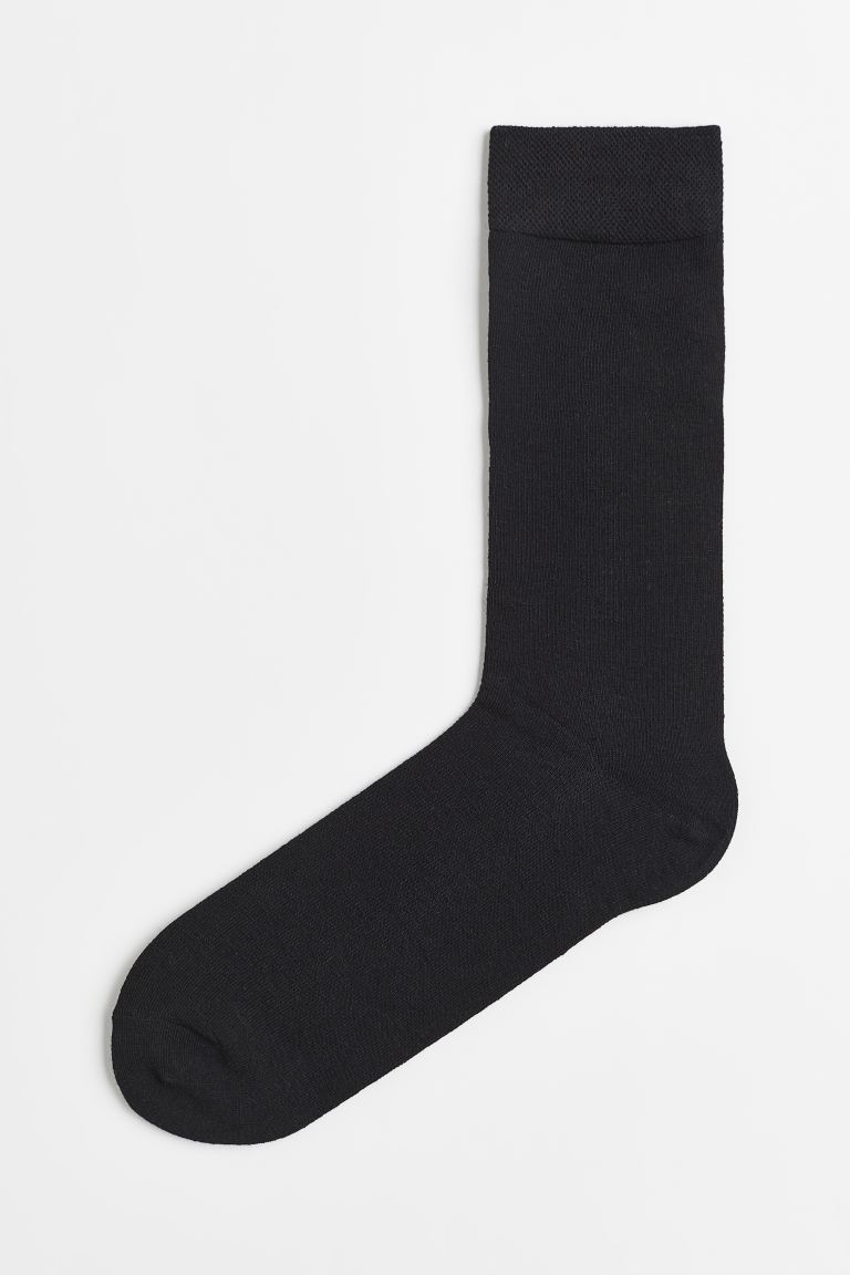 Носки из смесовой шерсти H&M, черный