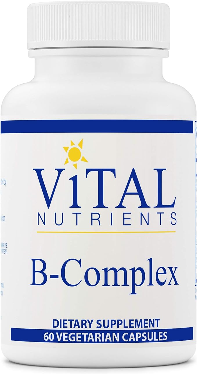 Комплекс витаминов группы B Vital Nutrients, 60 капсул комплекс витаминов группы b premier research labs 60 капсул