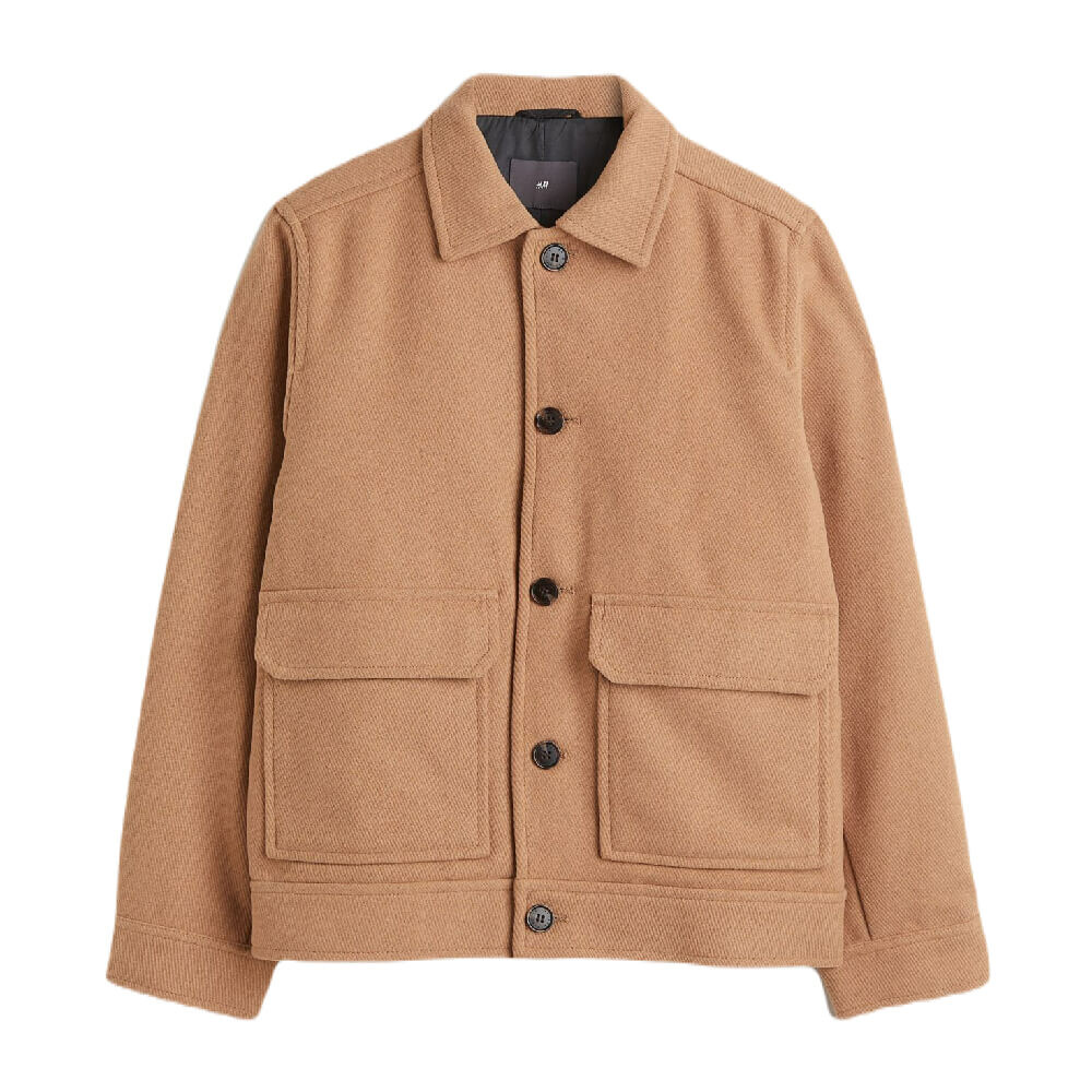 

Куртка H&M Wool-blend, коричневый