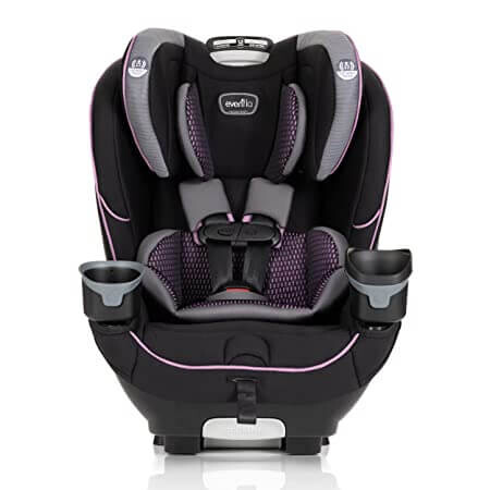 

Детское автокресло Evenflo EveryFit 4-In-1 Convertible, черный/фиолетовый