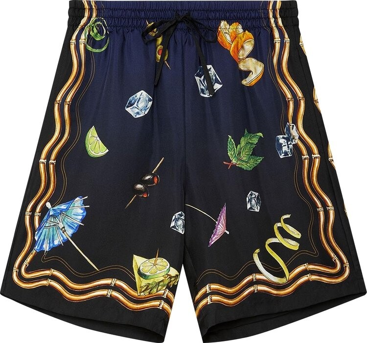 

Шорты Casablanca Drawstring Shorts 'Ping Pong Fleurie Jour', разноцветный