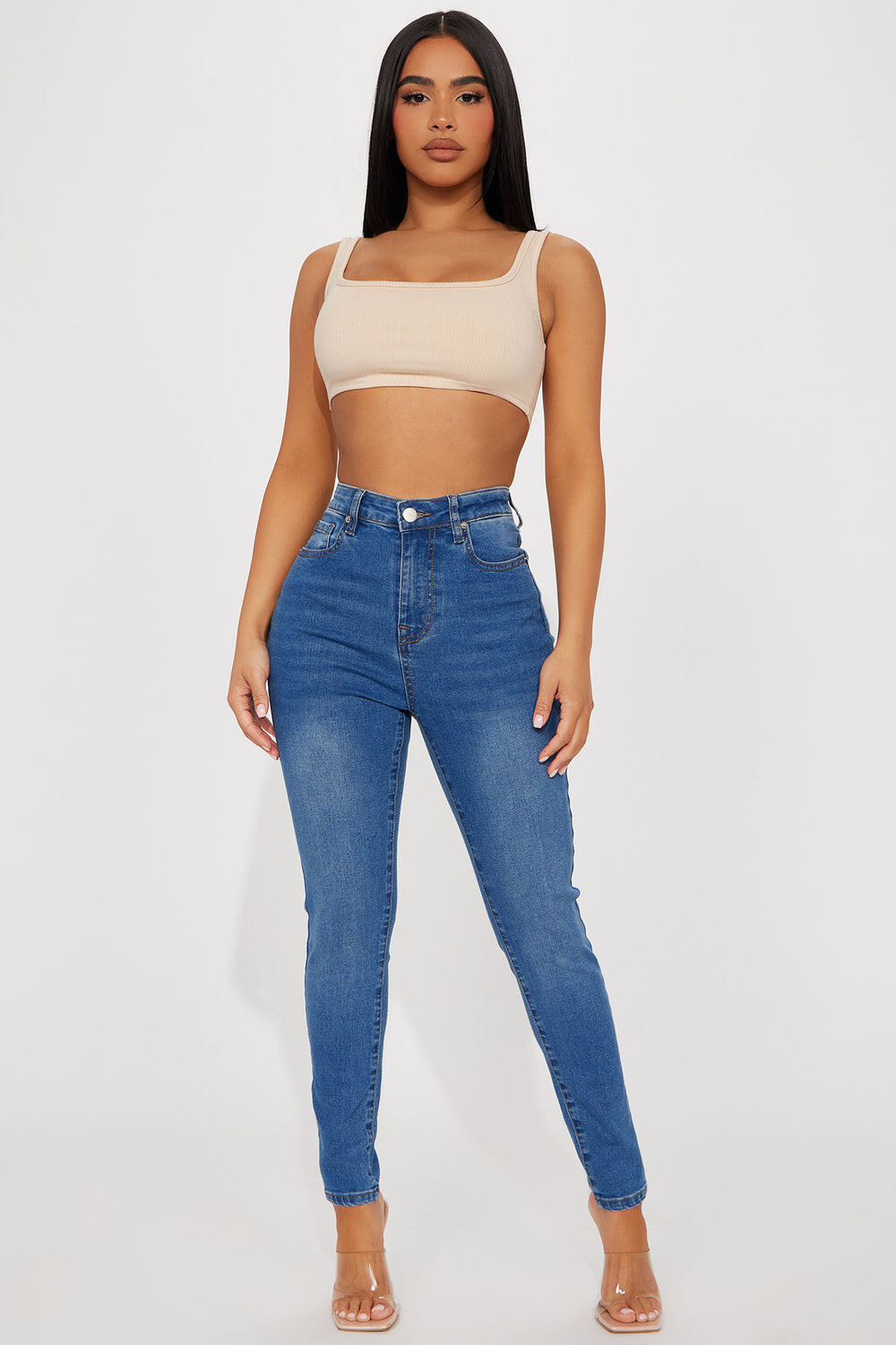 

Джинсы скинни Fashion Nova YJDM15HROPTION2P, синий