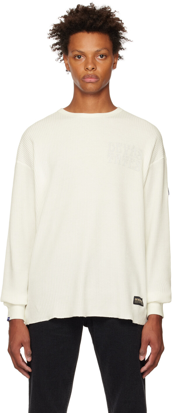 

Вафельная футболка с длинным рукавом Off-White DEVÁ STATES