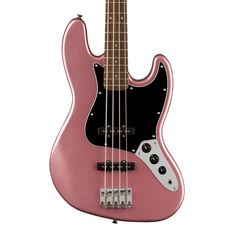 

Джазовый бас Squier Affinity Series - лавровый гриф, черная накладка, бордовый туман Jazz Bass