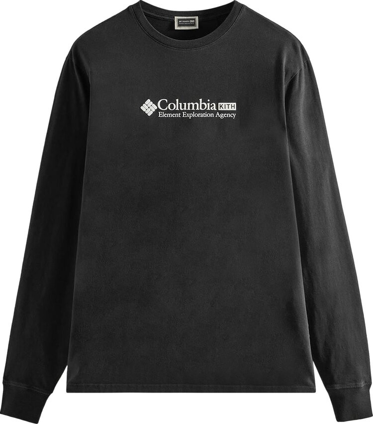 

Лонгслив Kith For Columbia Element Exploration Agency Long-Sleeve Tee 'Black', черный