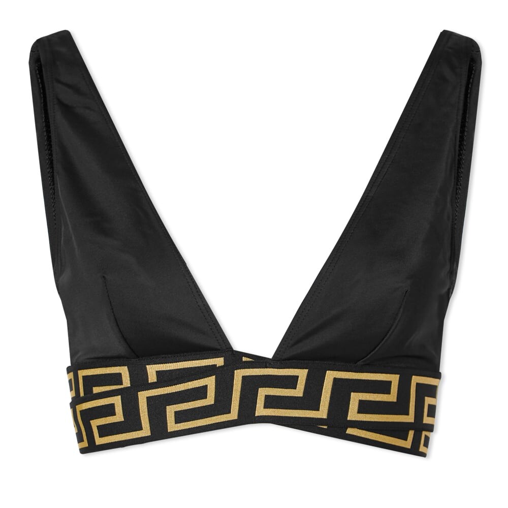 

Верх бикини Greca Versace, Черный