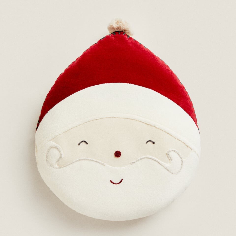 

Подушка Zara Home Children’s Father Christmas, белый/красный