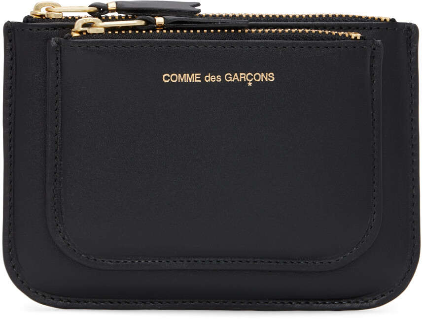 

Черный маленький клатч с внешним карманом Comme des Garçons Wallets