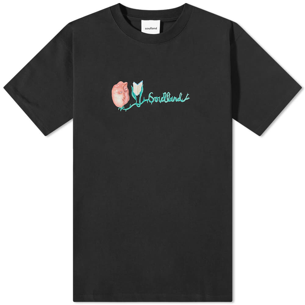 

Футболка Soulland Flower Logo Tee, Серый