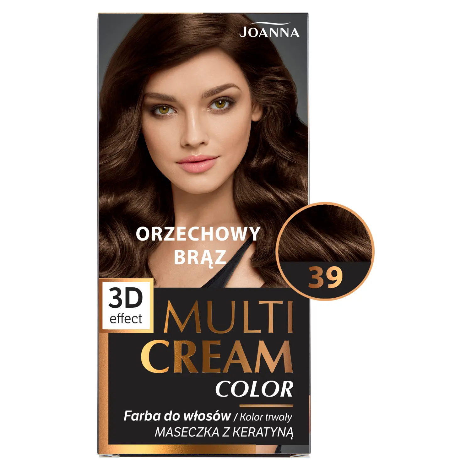 

Joanna Multi Cream Color краска для волос 39 ореховый коричневый, 1 упаковка