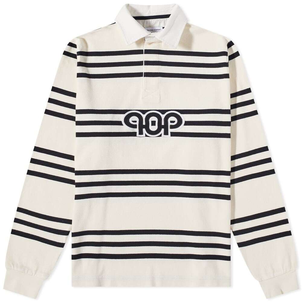 

Футболка POP Trading Company Logo Striped Rugby Shirt