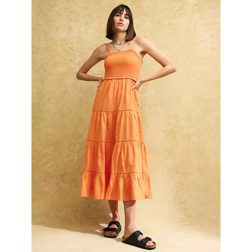 

Сарафан Nobody's Child Pet Maisi Ruched Tiered, оранжевый