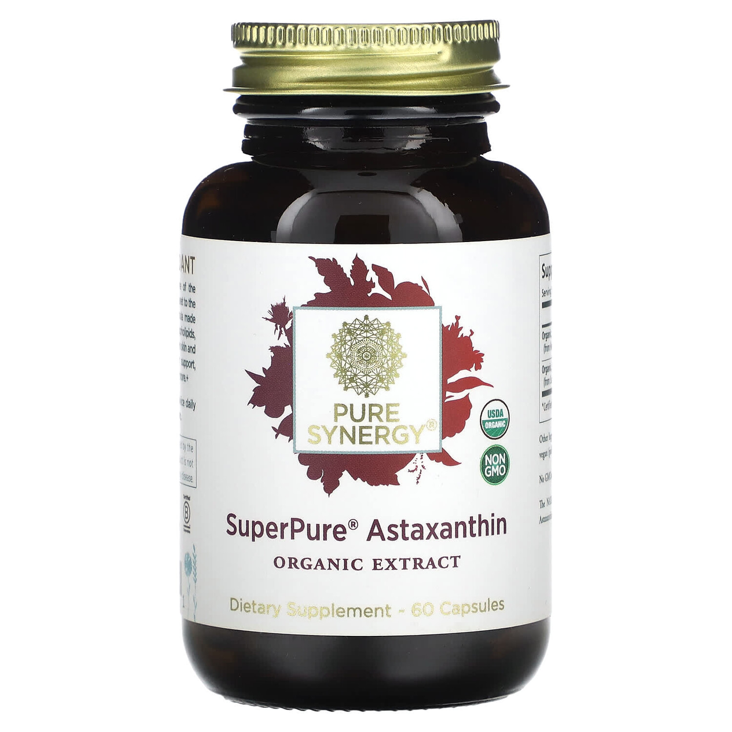 

SuperPure, астаксантин, органический экстракт, 60 капсул, Pure Synergy