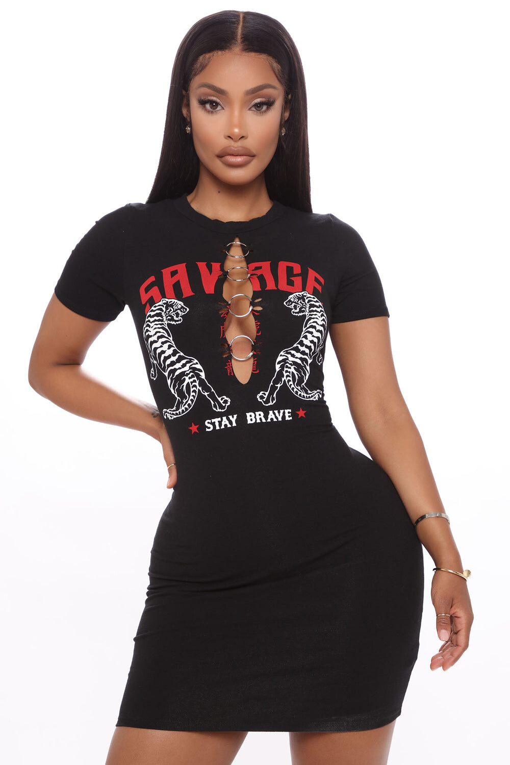 

Мини платье Fashion Nova N18123, черный