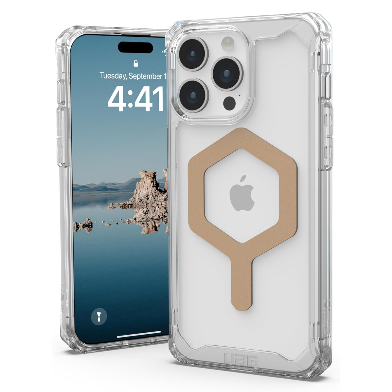 Чехол UAG Plyo для iPhone 15 Pro Max, Ice/Gold – купить по выгодным ценам с  доставкой из-за рубежа через сервис «CDEK.Shopping»