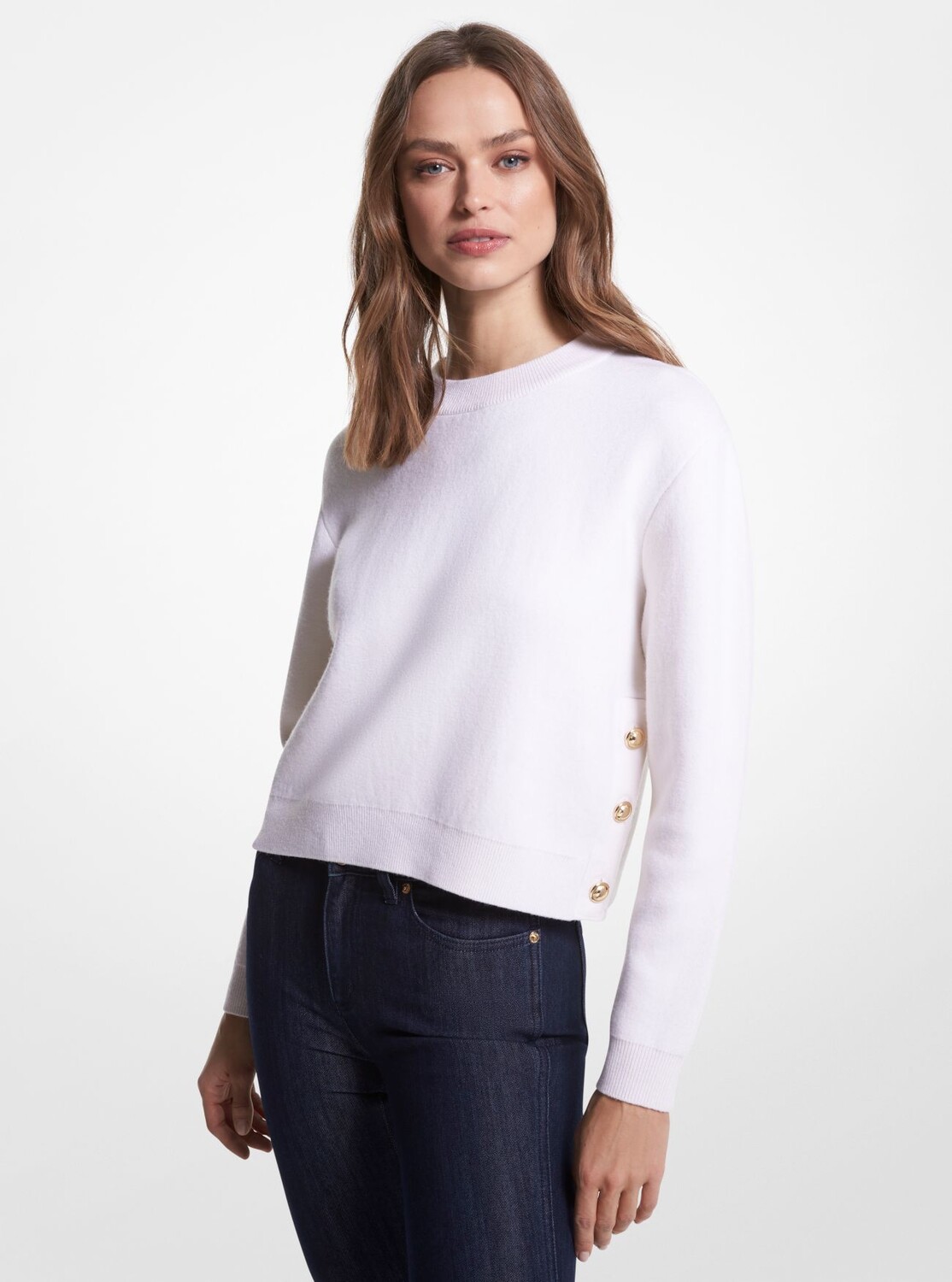 

Джемпер Michael Michael Kors Wool Blend, белый