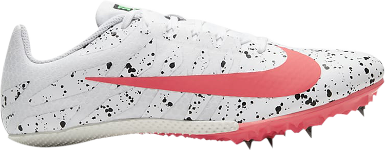 Лимитированные кроссовки Nike Zoom Rival S 9 'Paint Splatter - White Crimson Jade', белый - фото