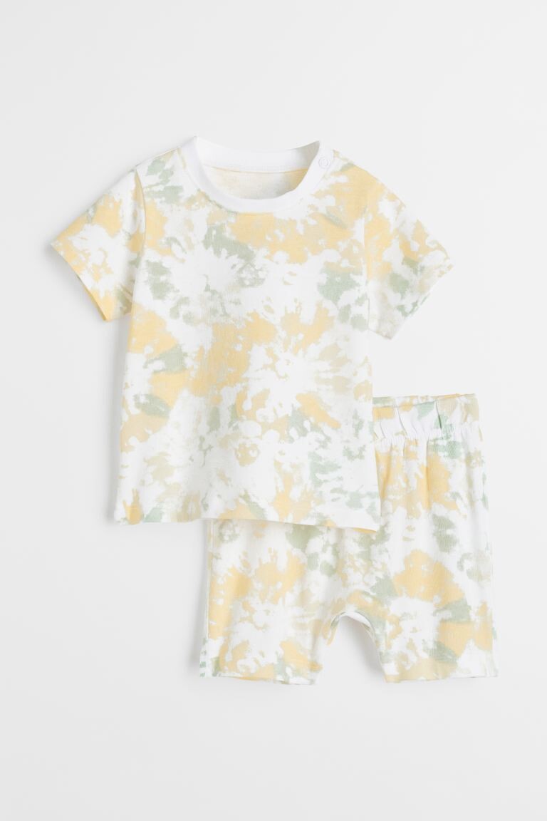 

Пижама с принтом тай-дай H&M, желтый/тай-краситель