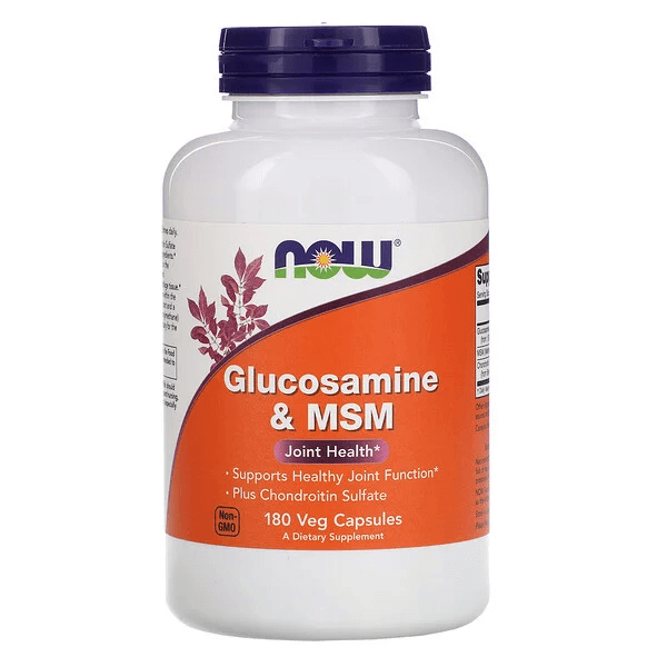 Глюкозамин и МСМ NOW Foods, 180 растительных капсул now foods глюкозамин и хондроитин 240 растительных капсул