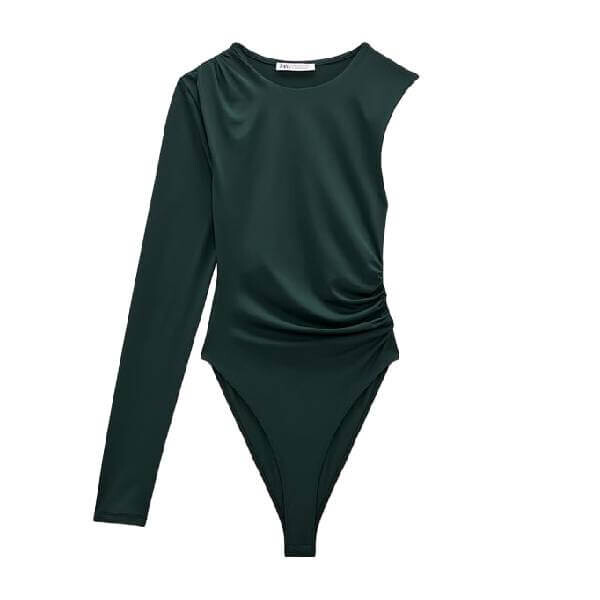 

Боди Zara Asymmetric, зеленый