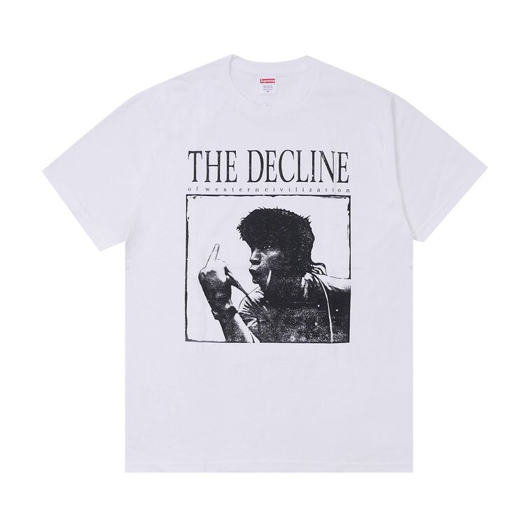 

Футболка Supreme Decline Of Western Civilizations Tee 'White', белый