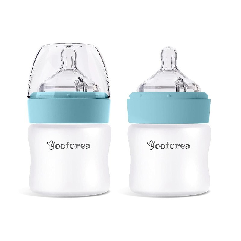 

Бутылочки для кормления 2 шт. по 90 мл Yooforea Anti-Colic, голубой